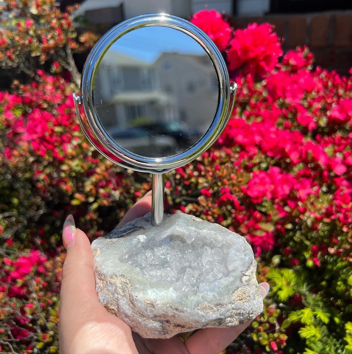 Quartz Geode Mirror